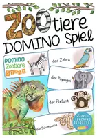 Aperçu - Jeux - allemand Zootiere Domino Spiel Deutsch Tiere im Zoo - Page de couverture