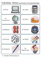 Aperçu - Jeux - allemand Domino Schulsachen Deutsch Spiel - Page 2