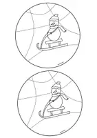 Vorschau - Mal- und Bastelvorlagen - Bastelvorlage | Schneekugeln Familie Schneemann - Seite 3