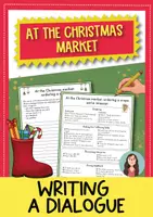 Vorschau - Arbeitsblätter - At the Christmas market – writing a dialogue (Englisch) - Deckblatt