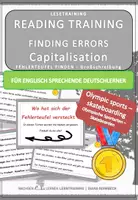 Vorschau - Stationenlernen - DaF / DaZ Englisch: Olympia Spezial - Skateboard: Fehlerteufel Lesekarten Großschreibung - Deckblatt
