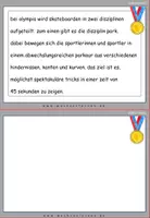 Vorschau - Stationenlernen - DaF / DaZ Englisch: Olympia Spezial - Skateboard: Fehlerteufel Lesekarten Großschreibung - Seite 3