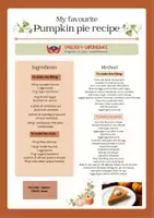 anteprima - Esperimenti - Impara e insegna l'inglese cucinando la pumpkin pie - Pagina 1