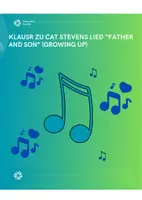 Vorschau - Klassenarbeiten - Klausur zu Cat Stevens Lied "Father and Son" (Growing up) - Deckblatt