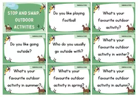 Vorschau - Spiele - Stop and Swap: outdoor activities (speaking) - Seite 1