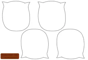 Vorschau - Mal- und Bastelvorlagen - Fensterbild: Eule | Transparentpapier - Seite 3