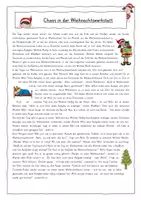 Vorschau - Arbeitsblätter - Weihnachtliche Geschichte + Malvorlagen - Seite 1