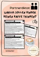 Vorschau - Fördermaterial/Inklusion - Partnerdiktat: Warum sollen Kinder keinen Kaffe trinken? - Deckblatt