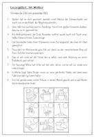 Vorschau - Arbeitsblätter - Leseblätter - Winter / Weihnachten (3. Klasse) - Seite 1