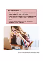 Vorschau - Arbeitsblätter - L'avenir de l'école - Qu'est-ce qui/que sowie Futur simple konkret anwenden; mit Lösngen - Deckblatt