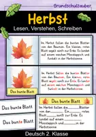 Vorschau - Arbeitsblätter - Lesen Verstehen Schreiben - Herbst | Abschreibübungen | Lesen lernen | Deutsch 2. Klasse - Deckblatt