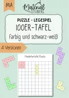 Vorschau - Stationenlernen - Legespiele 100er-Tafel - Puzzle - Deckblatt