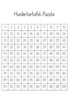 Vorschau - Stationenlernen - Legespiele 100er-Tafel - Puzzle - Seite 3