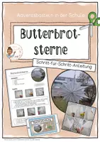 Vorschau - Anderer Materialtyp - Bastelanleitung (Weihnachten) - Butterbrotsterne - Deckblatt