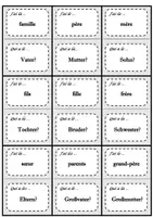 Vorschau - Spiele - "Ich habe - Wer hat?" (Französisch-Vokabelspiel): Famille (Familie) - Deckblatt