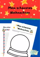 Vorschau - Arbeitsblätter - Mein schönstes Weihnachten - Deckblatt