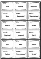 Vorschau - Spiele - "Ich habe - Wer hat?" (Französisch-Vokabelspiel): Lieux (Orte) - Deckblatt