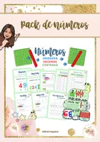 Vista previa - Hojas de trabajo - Pack Números - Unidades, decenas, centenas - Portada