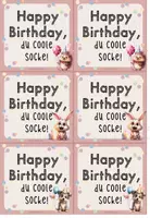 Vorschau - Mal- und Bastelvorlagen - Geburtstagswünsche - Happy Birthday, coole Socke! - Seite 2