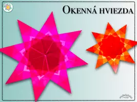 Náhľad - Materiálové balenie “Okenná Hviezda” / dekoračná hviezda - Návod na remeslo (Vianoce) - strana 1