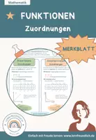 Vorschau - Merkblätter - Merkblatt - Zuordnungen - Proportional und Antiproportional - Deckblatt