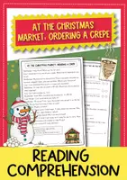 Vista previa - Hojas de trabajo - At the Christmas market reading comprehension (inglés) - Portada
