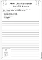 Vista previa - At the Christmas Market – writing a dialogue (inglés) - página 3