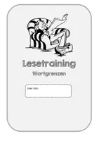 Vorschau - Arbeitsblätter - Lesetraining zur Steigerung der Lesefertigkeit. Wortgrenzen - Seite 1