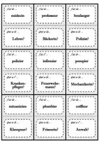 Vorschau - Spiele - "Ich habe - Wer hat?" (Französisch-Vokabelspiel): Professiones - Deckblatt