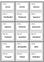 Vorschau - Spiele - "Ich habe - Wer hat?" (Französisch-Vokabelspiel): Professiones - Seite 2