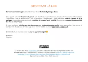 Aperçu - Jeux - L'atelier dictées de syllabes à imprimer - Page 2