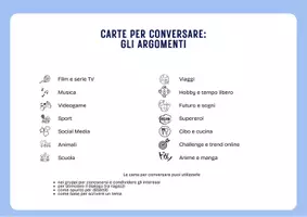 anteprima - Flashcard - Carte per conversare (adolescenti e pre adolescenti) - Pagina 2