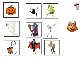 Vista previa - Tarjetas / Manipulativos - Halloween en valencià - página 2