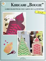 Aperçu - Feuilles d'exercices - KiRIGAMI - BOUGIE de noël / pour anniversaire (découper & plier) pour la fenêtre & carte - Page de couverture