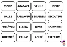 Vista previa - Tarjetas / Manipulativos - Analitzador de verbs - página 2