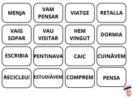 Vista previa - Tarjetas / Manipulativos - Analitzador de verbs - página 3