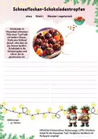 Vorschau - Unterrichtsreihen - Wichtelrezept: Schneeflocken-Schokoladentropfen | Vegetarische Weihnachtsbäckerei | Hauswirtschaft Klasse 5– - Seite 1