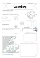 Vorschau - Arbeitsblätter - Steckbriefe Europa-Luxemburg - Deckblatt