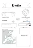 Vorschau - Arbeitsblätter - Steckbriefe Europa-Kroatien - Seite 1