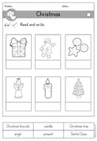Vorschau - Arbeitsblätter - Christmas Weihnachten Arbeitsblatt Wortschatz differenziert - Englisch - Seite 2