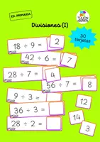 Vista previa - Tarjetas / Manipulativos - Divisiones enteras - juego de asociación - Portada