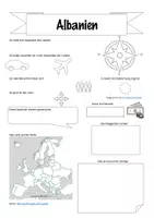 Vorschau - Arbeitsblätter - Steckbriefe Europa-Albanien - Seite 1