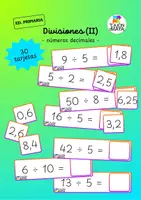Vista previa - Tarjetas / Manipulativos - Divisiones decimales - juego de asociación - Portada