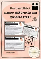 Vorschau - Fördermaterial/Inklusion - Partnerdiktat: Warum bekommen wir Muskelkater? - Deckblatt