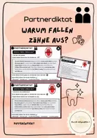 Vorschau - Fördermaterial/Inklusion - Partnerdiktat: Warum fallen Zähne aus? - Deckblatt