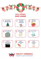 anteprima - Flashcard - Calendario dell'avvento in inglese - Advent calendar - Pagina di copertina