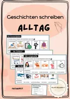 Vorschau - Fördermaterial/Inklusion - Geschichten schreiben: Alltag - Seite 1