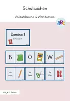 Vorschau - Spiele - Schulsachen : Domino (2-fach differenziert) - Deckblatt