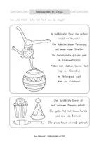 Vorschau - Arbeitsblätter - Lesehäppchen Im Zirkus (Klassen 1 und 2) - Seite 3