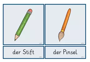 Vorschau - Spiele - Schulsachen : Bildkarten und Wortkarten - Seite 3